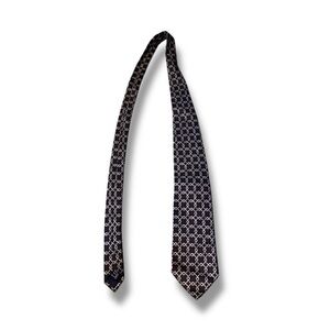 GUCCI Printed Silk Tie Gray White Made In‎ Italy Men’s Accessory